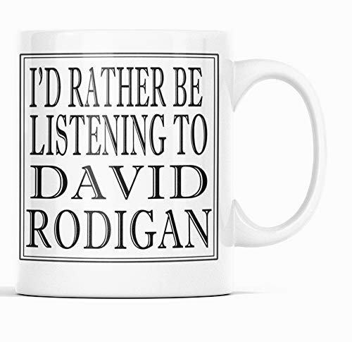 I'd Rather be Listening to David RODIGAN Black and White BBC Radio presenenters DJ Ceramic Mug New Unique Easy Gift for All Occasions