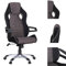 AMSTYLE Bürostuhl VENEDIG Grau Gaming Chefsessel Racing Drehstuhl 120kg Synchronmechanik Race Schreibtischstuhl