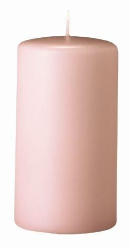 Stumpenkerzen Taupe Rose 10 x 5 cm, 12 Stück