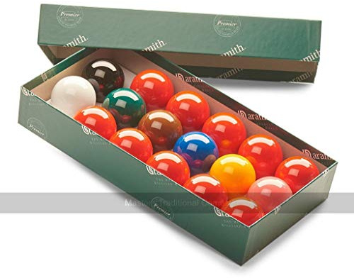Aramith Snooker Balls (1 and 1/2 inch, 37.5mm, with 10 reds)