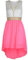 NOROZE Robe en Mousseline de Soie sans Manches Filles Ceinture asymétrique avec Collier