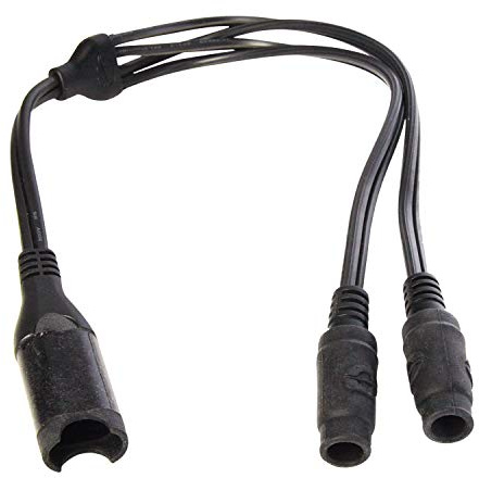 TecMate OptiMATE CABLE O-35, Y-Splitter, SAE IN auf 2 x DC Buchsen OUT