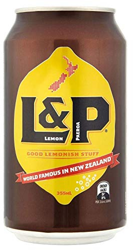 L&P Lemon & Paeroa Soft Drink (355ml) - Pack of 6