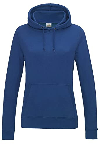 AWDis Women's Girlie College Hoodie, Blue (Royal Blue), 12 (Manufacturer Size:Medium)