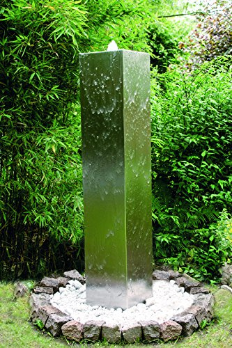 KÖHKO® Gartenbrunnen Tower Höhe 100 cm 26001 Springbrunnen mit PE-Becken