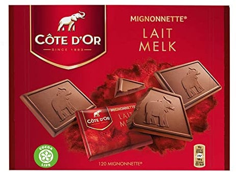 Napolitains chocolat au lait Cote d'Or individuels - Boîte de 120