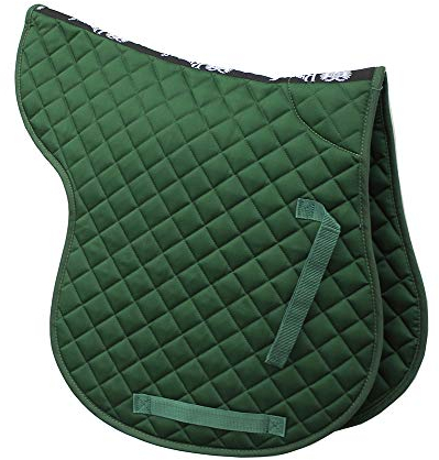 Rhinegold Gesteppte Numnah aus Baumwolle, Grün