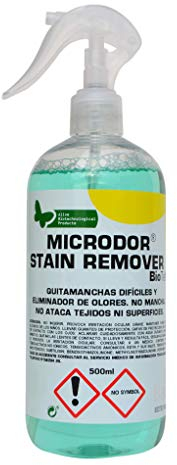 Microdor Stain Remover: Quitamanchas difíciles y eliminador de malos olores 500ml. Producto enzimático natural, limpieza sin ensuciar.