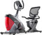 Hop-Sport Liegeergometer HS-070L - Liegeheimtrainer mit Bluetooth & App-Steuerung, 12 Trainingsprogramme, 16 Widerstandsstufen – Sitzergometer max. Nutzergewicht 150 kg rot