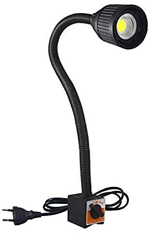 Luz magnética Cuello de cisne flexible 500 lúmenes Cob luz de trabajo con base magnética ajustable para torno fresadora CNC máquina de coser Iluminación industrial
