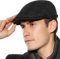 AIEOE Herren Flache Kappe Wolle Flatcap Herbst Winter Schiebermütze Sport Gatsby Newsboy Cap
