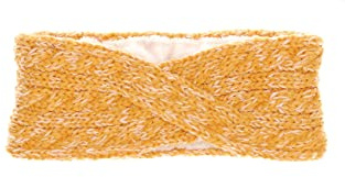 Sterntaler Baby Mädchen Stirnband Baby Melange Winter-Stirnband - Baby Stirnband - gefüttert mit Microfleece - mittelgelb, 57