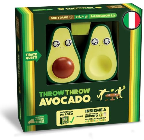 Asmodee - Throw Avocado, Funny Party Board Game for 2-6 Players, 7+ Years