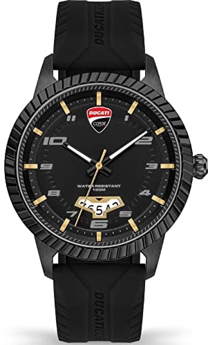 Ducati Herren Analog Quarz Uhr mit Silikon Armband DTWGN2019504