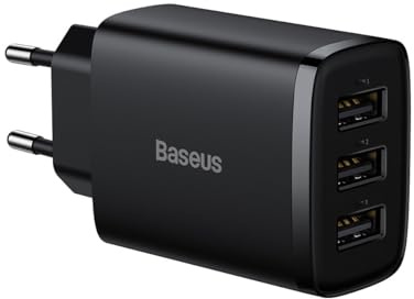 Baseus Compact Charger 3U 17W EU Schwarz