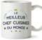 Mugffins Tasses pour CHEF CUISINIER - En Français - Cadeau original pour CHEF CUISINIER homme - Meilleur du Monde - 11 oz / 330 ml