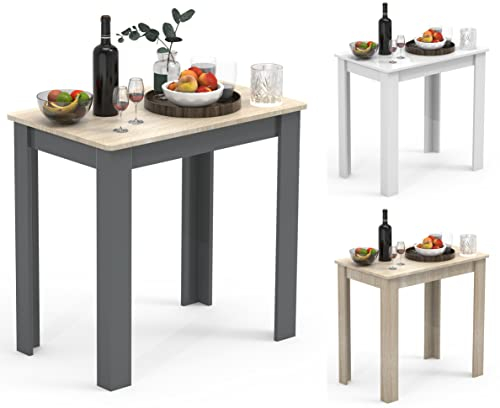 VCM Holz Esstisch | H. 76 x B. 80 x T. 50 cm | Küchentisch Speisetisch Tisch Esal