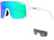 KAPVOE Polarisiert Fahrradbrille Herren Damen Sonnenbrille 3 Wechselgläsern TR90 Sportbrille Radfahren MTB Radbrille Laufen Wandern Golf Baseball Volleyball Tennis Angeln Softball Bergsteigen Grün