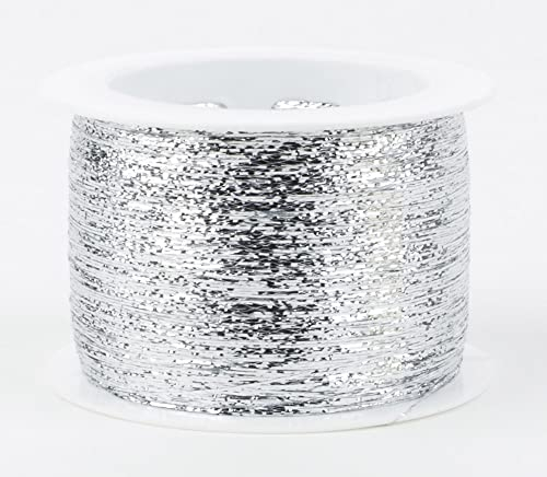 Woolly Hugs Glitzer,25 g/1000m, Beilaufgarn z. Mitstricken, (301 silber)
