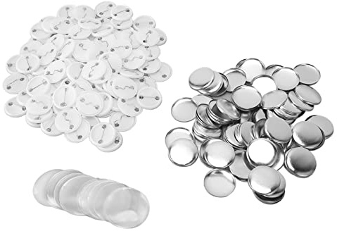 100 Sets DIY Pin Badges Teil Runde Form Metall Back Pin Badge Brosche für Kunsthandwerk Herstellung von Badge Maker Machine (32MM)