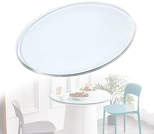 WORDFUN Superficie Redonda De Mesa De Cristal, Mesa Redonda Comedor, Cristales A Medida, 14-40 Pulgadas, Tablero De Vidrio Redondas, for Mesas De Hotel, Banquetes Y Familiares