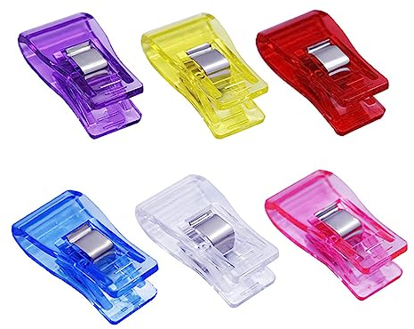 Fezf Pinces à tissu, paquet de 30, Alternative aux épingles pour maintenir les couches de tissu ensemble, maintenir les coutures du tissu fermement ensemble, Accessoires pour machine à coudre