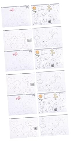 EXCEART 12 Sätze Papierblumen-druckvorlage Nelke Stirbt Geschnitten Blumen Zum Basteln Großes Papier Zubehör Für Hochzeitsalben DIY Prägeformen Kunststoff 3D Papier Geschnitten Drucken