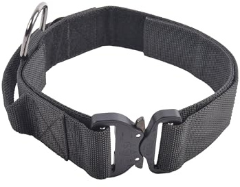COP K9 Hetzhalsband 2.0 für Hunde (50 mm Breite) mit Cobra PRO Style Schließe/schwarz (M (verstellbar 52-64 cm))