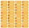 60 Personalised Stick on Name Labels Tags for School Books Bottle Boxes Bags Name Tags Washable Waterproof No Iron Sticker (Orange)
