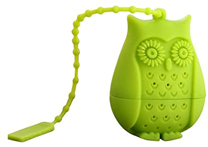 Kreatives Tee-Ei, niedliches Tier-Eulen-Teesieb, Silikon, lose Blätter, Teesieb für Teetrinker, Liebhaber, Sommerbedarf, Silikon-Tee-Ei, lustig