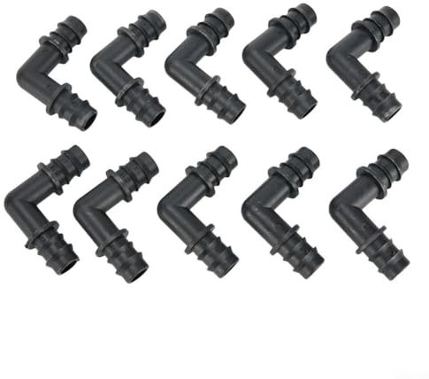 Solution d'irrigation de jardin conviviale 10 raccords coudés pour tuyau poreux