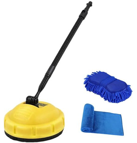 Hochdruckreiniger-Oberflächenreiniger – Hochdruckreiniger-Terrassenreiniger Mit 2 Reinigungstüchern | T- T-5 Oberflächenreiniger | Hochdruck-Terrassenreinigungsmaschine | Geeignet Für K-1-K7 Hoch