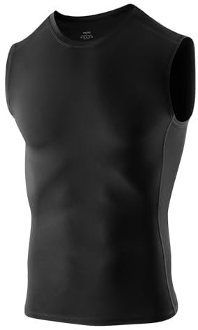 Niksa 1/2er Pack Kompressionsshirt Tank Top Herren, Ärmelloses Tanktop Herren Sport, Dry fitLaufenSportliches Training Funktionsunterwäsche Herren