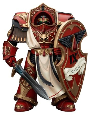 GWTCTOY JoyToy GW 40K Originallizenz 1:18 Actionfigur, Blood Angels Crimson Paladins Squad Crimson Paladin 1, 13CM Bausätze für Sammel-Actionfiguren