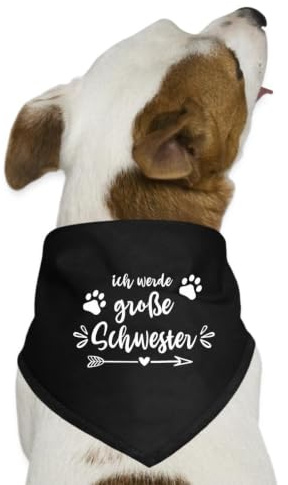 Ich Werde Große Schwester Familie Hund Geschenk Hunde-Bandana