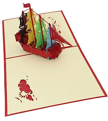DIYEAH 1Pc Weihnachten Segeln Karte 3D Einladung Karte Grußkarte Up Weihnachten Danke Weihnachtsgruß Krippe Weihnachtskarte Xmas Up Karte Weihnachtsdekorationen Papier Marmelade Bunt