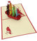 DIYEAH 1Pc Weihnachten Segeln Karte 3D Einladung Karte Grußkarte Up Weihnachten Danke Weihnachtsgruß Krippe Weihnachtskarte Xmas Up Karte Weihnachtsdekorationen Papier Marmelade Bunt