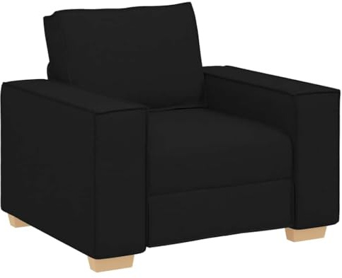 vidaXL Sofa Stuhl Schwarz 100x78x84 cm Stoff
