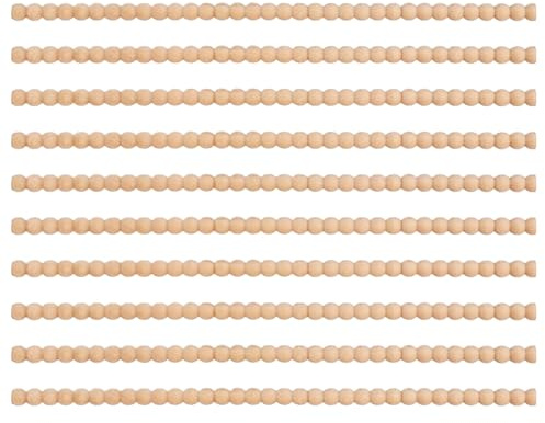 Holzverkleidungsform - 10 Stück Perlen Holzverkleidung, Holzwellenernte, Kante Dekorativ Für Schränke, Fenster, Tür, Spiegel | Haltbares Holzmaterial Für Kreative Wohndekorationsprojekte