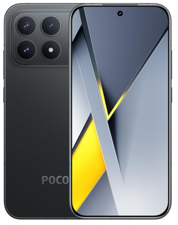 XIAOMI POCO F8 Pro 5G - Smartphone da 12+256GB, Tripla fotocamera da 50MP con OIS, Display AMOLED da 6,59” 120Hz, Snapdragon 8 Elite, Hypercharge 100W, Caricabatterie non incluso, Nero