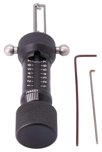 AKK Tools MUL-7 x 7 Schnell-Dietrich-Werkzeug, Wohnschlosszylinder, spezielles offenes Werkzeug, 7-polig, professionelles Schlosser-Werkzeug