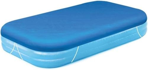 262×175cm Rectangle Pool Cover, PE Heavy Duty UV Resistant Dust Protection Cover for Inflatable Family Swimming Pools