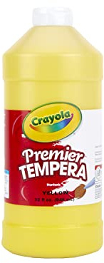 Crayola Tempera Paint, Yellow Kids Paint, 32oz (54-1232-034)