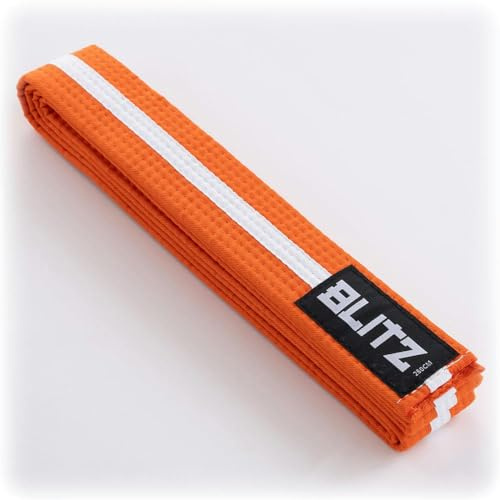 Blitz Striped Belt, Multicoloured(Orange/White) , 250 cm