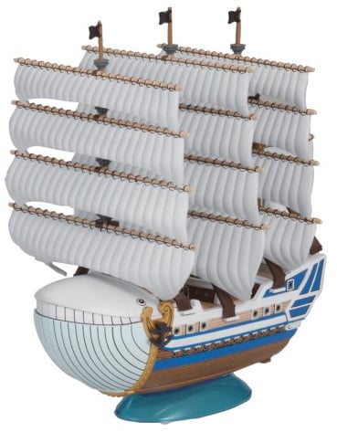 Bandai Hobby One Piece Grand Ship Moby Dick Model Kit | Compact One Piece ship model kit with easy assembly, authentic details and excellent display appeal