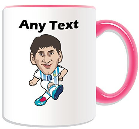 UNIGIFT Leo Messi Tasse, personalisierbar, Motiv: Fußballstern, Farboptionen, jeder Name/Nachricht auf Ihrer einzigartigen Tasse, LFA Primera Division Barcelona, Lionel Andres Cuccittini Argentinien