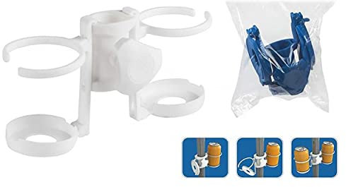 Soporte para Vasos para Sombrilla de Playa Dos Colores Hogar y Más - Blanco