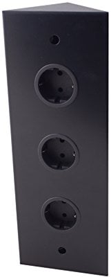 THEBO 17588/320/3 Energie-Ecksäule ST 3007/320/3 schwarz, 240 V, 320 mm