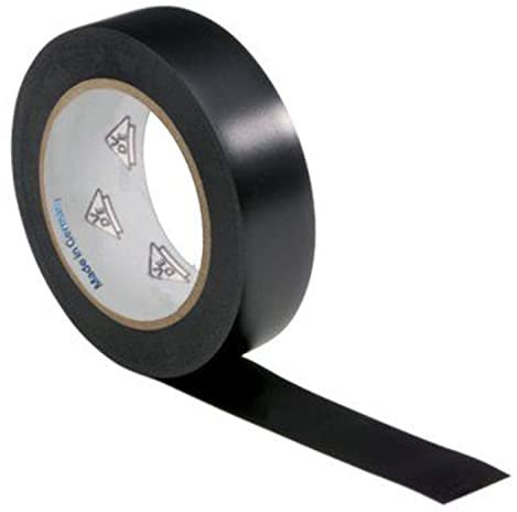 CABLEPELADO Cinta aislante para instalaciones eléctricas - Cinta adhesiva - Cinta eléctrica - Autoadhesiva y resistente para proteger - 19 mm x 20 metros - Negro