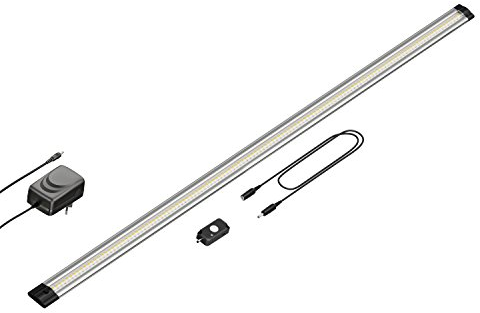 parlat LED Unterbau-Leuchte Siris mit Netzteil, Bewegungsmelder, flach, 90cm, 963lm, warm-weiß